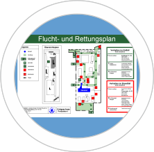flucht -und rettungsplan muster